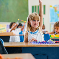 Child at desk